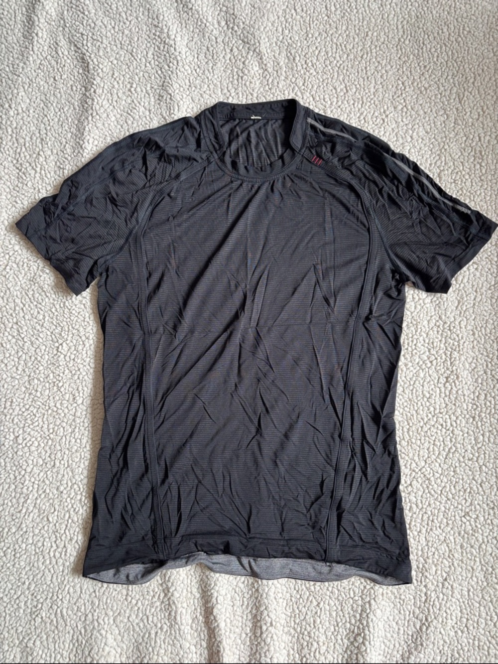 lululemon athletica Black Short-Sleeve Performance Tee